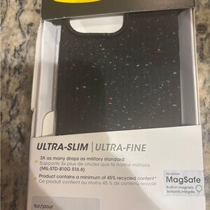 16 pro max OtterBox Ultra-Slim Black Case with Multicolor Flecks for MagSafe